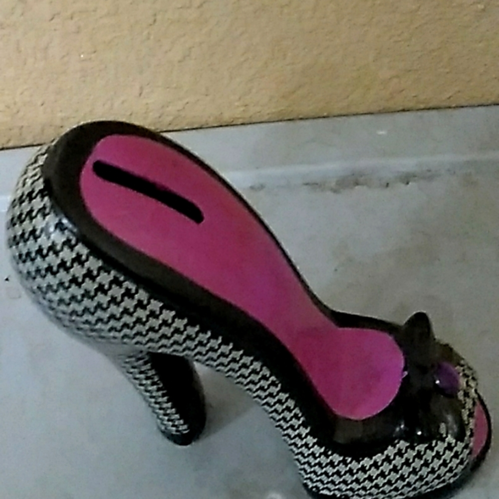 Retro High Heel Piggy Bank.